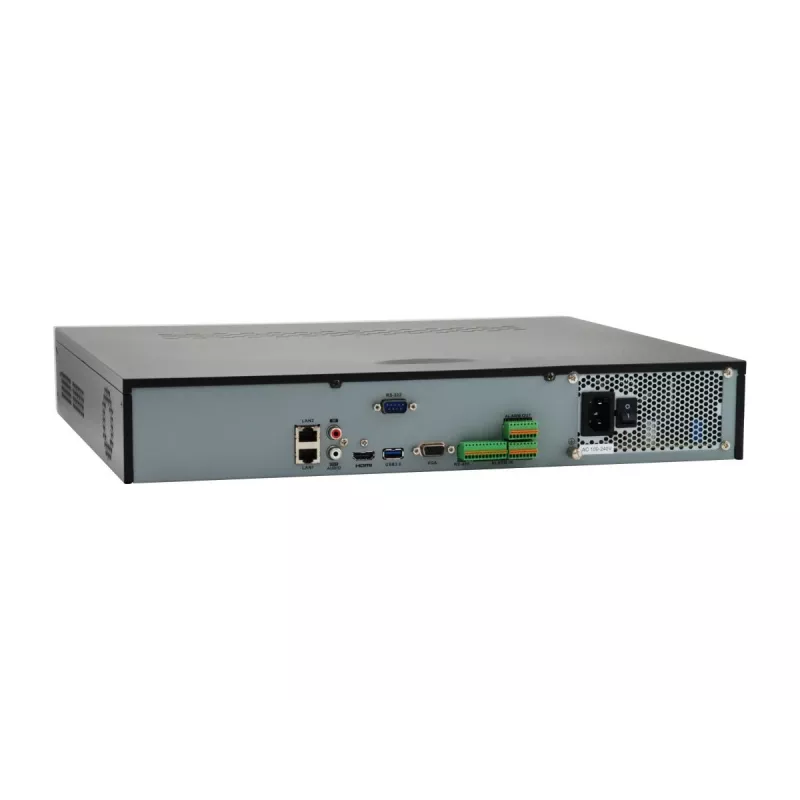 LevelOne NVR-1332 4 nodalījumu tīkla videoreģistrators H265 32 kanāli 3840x2160