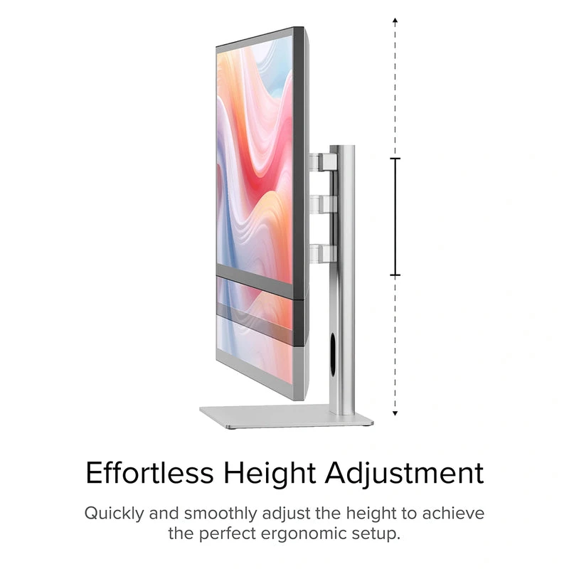 ALOGIC galda monitors - Clarity Pro - 27 collas - 3840x2160 (4K UHD) ar 65W PD un tīmekļa kameru