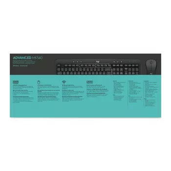 LOGITECH Mk540 Advanced bezvadu tastatūras un peles komplekts - Azerty Belgian