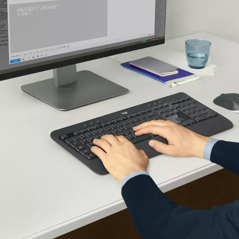 LOGITECH Mk540 Advanced bezvadu tastatūras un peles komplekts - Azerty Belgian