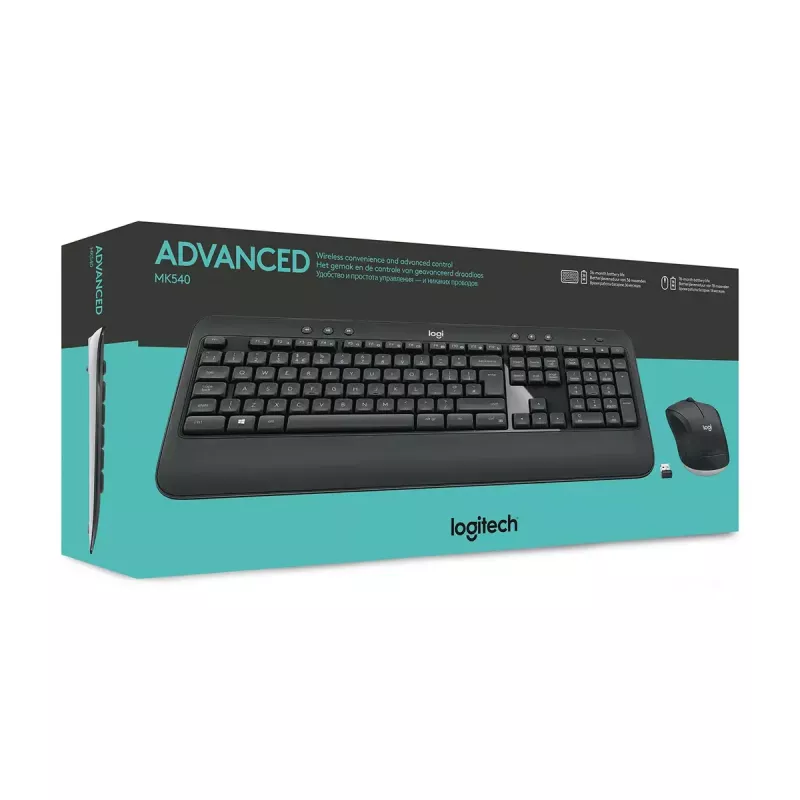 LOGITECH Mk540 Advanced bezvadu tastatūras un peles komplekts - Azerty Belgian
