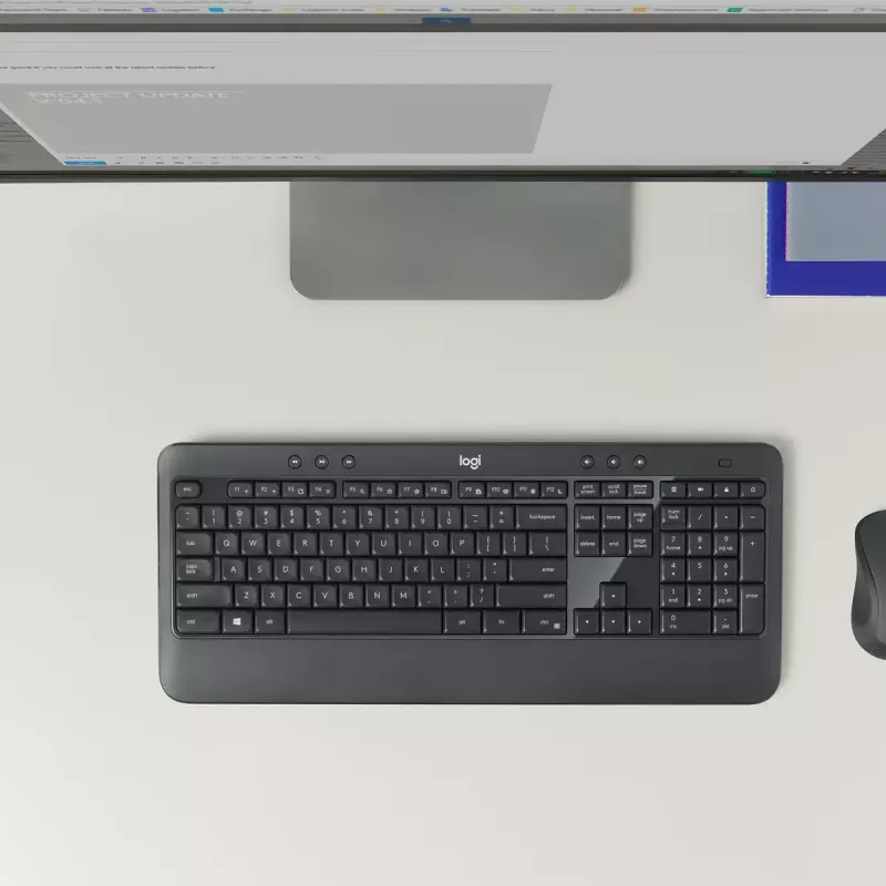 LOGITECH Mk540 Advanced bezvadu tastatūras un peles komplekts - Azerty Belgian