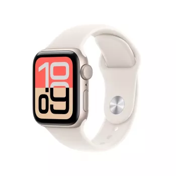 APPLE Watch SE 3 GPS 40mm Starlight Aluminium Case ar Sport Siksniņu S/M - Starlight