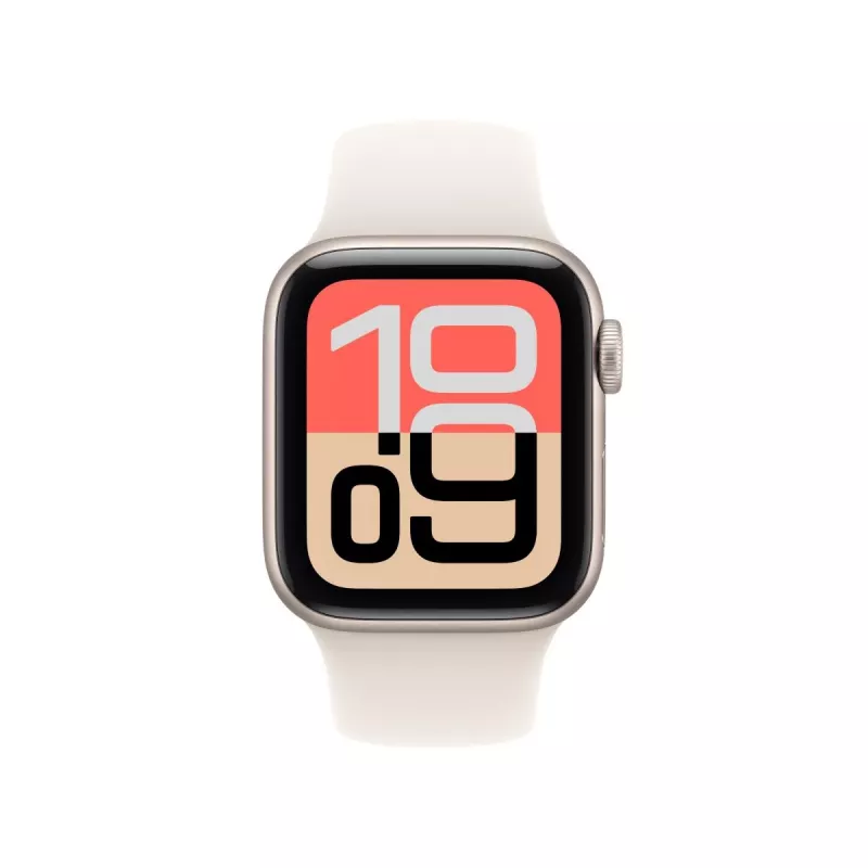 APPLE Watch SE 3 GPS + Cellular 40mm Starlight Aluminium Case ar Starlight Sport Siksniņu M/L