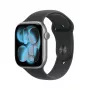 Apple Watch Series 11 GPS + Cellular 46mm Space Grey Aluminium korpuss ar Black Sport siksniņu - M/L