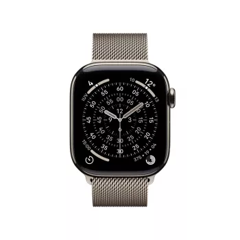 APPLE Watch Series 11 GPS + Cellular 42mm dabīgs titāna korpuss ar dabīgu Milanese cilpu