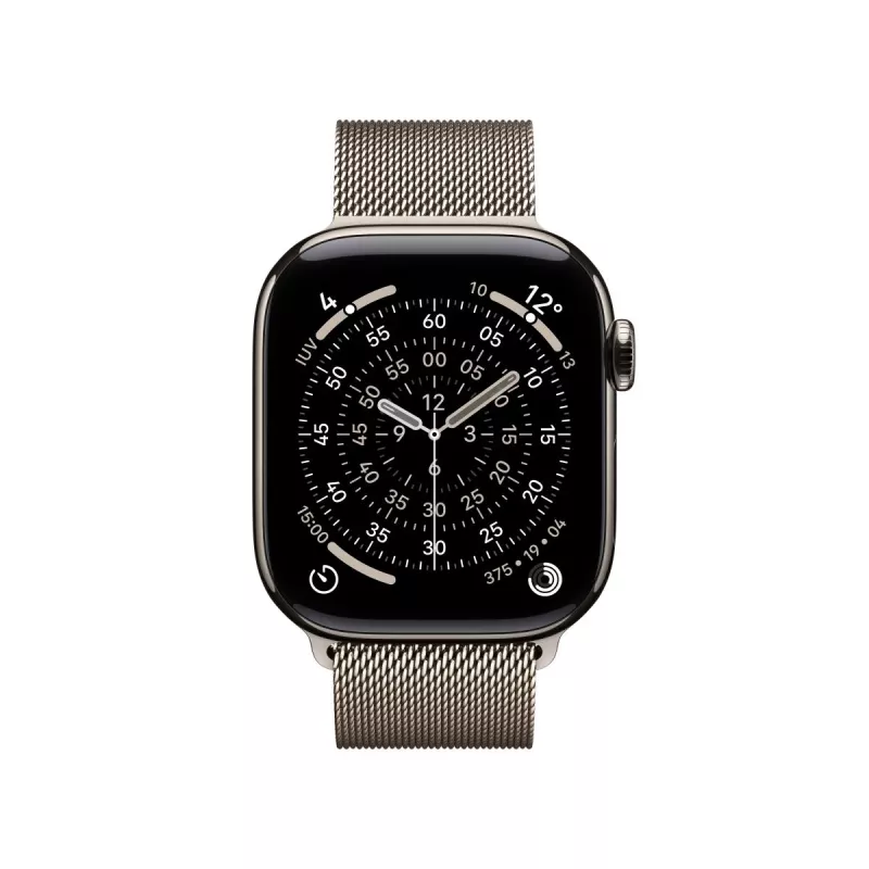 APPLE Watch Series 11 GPS + Cellular 42mm dabīgs titāna korpuss ar dabīgu Milanese cilpu