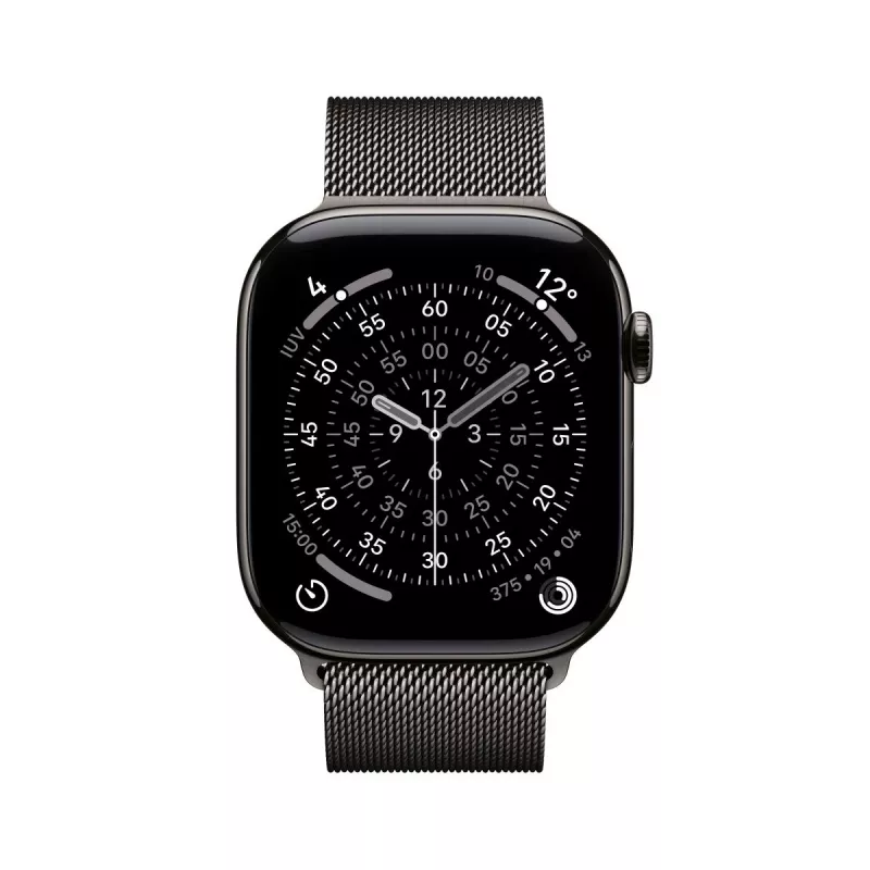 APPLE Watch Series 11 GPS + Cellular 46mm slate Titanium Case ar Slate Milanese cilpu M/L