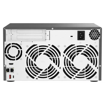 QNAP TVS-h874 NAS Tornis Intel® Core™ i5 i5-12400 32 GB DDR4 0 TB QuTS hero Melns