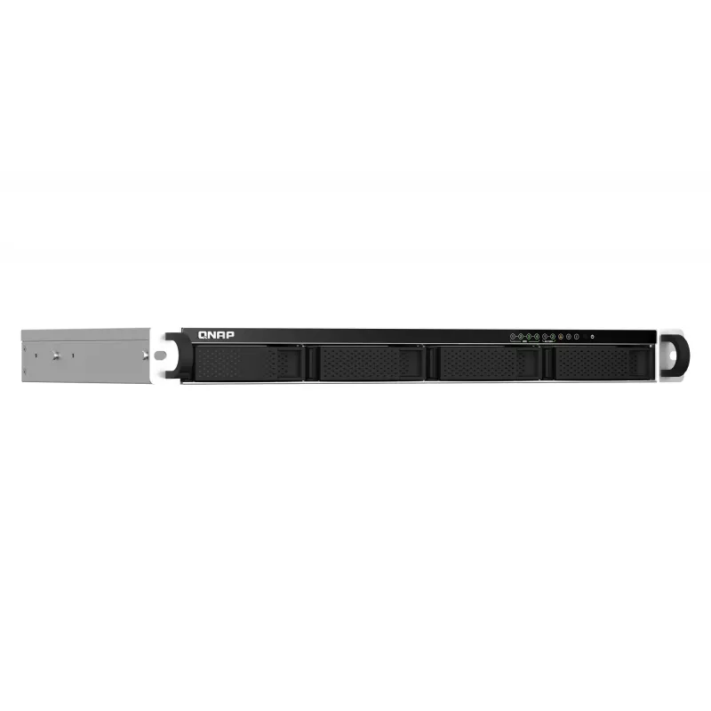 QNAP TS-464eU NAS Rack (1U) Intel® Celeron® N5095 8 GB DDR4 0 TB QNAP Turbo System Alumīnijs, Melns