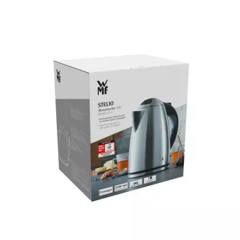 WMF Stelio 0413020012 elektriskā tējkanna 1,7 l 2400 W melna, nerūsējošais tērauds