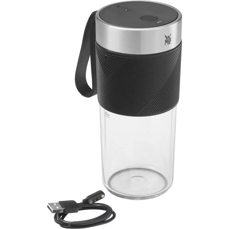 WMF KITCHENminis 0416700011 0,3 L statīvais mikseris 50 W melns, nerūsējošais tērauds, caurspīdīgs