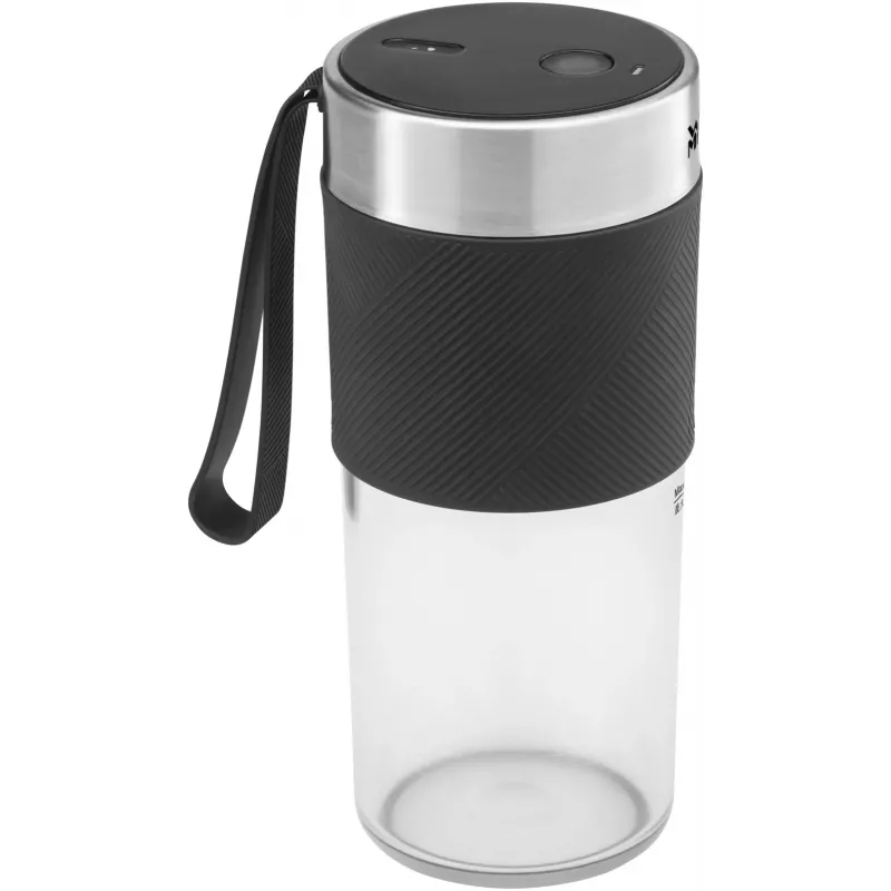 WMF KITCHENminis 0416700011 0,3 L statīvais mikseris 50 W melns, nerūsējošais tērauds, caurspīdīgs