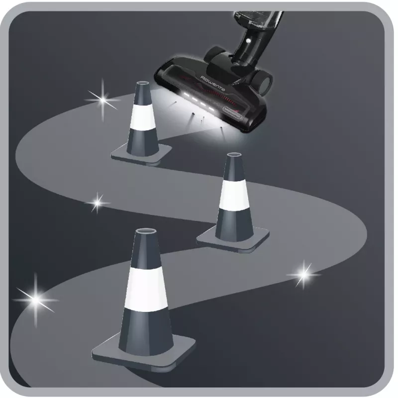Rowenta Air Force Light RH6545 bezvada stieņa putekļsūcējs Baterija Sausā Bezmaisa 0,65 l Melns