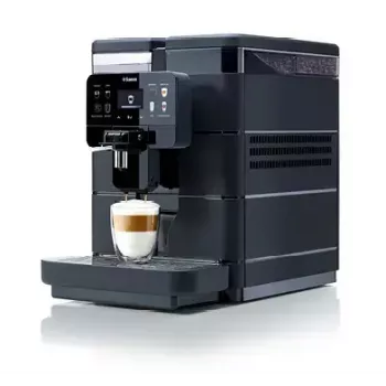 Espresso kafijas automāts Saeco New Royal OTC — pusautomātisks, 2,5 L ūdens tvertne, 600 g pupiņu tvertne, iebūvēta dzirnaviņas, skārienjutīga vadība, Bluetooth