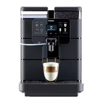 Espresso kafijas automāts Saeco New Royal OTC — pusautomātisks, 2,5 L ūdens tvertne, 600 g pupiņu tvertne, iebūvēta dzirnaviņas, skārienjutīga vadība, Bluetooth