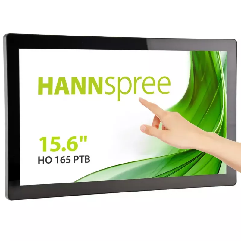 Hannspree Open Frame HO165PTB Signage Displejs 39,6 cm (15,6 coll) LED 250 cd/m² Full HD Melns Skārienekrāns 24/7