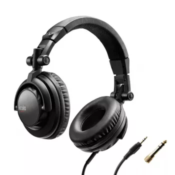 Hercules HDP DJ45 austiņas ar vadu, galvas lentes tipa, mūzikai, melnas