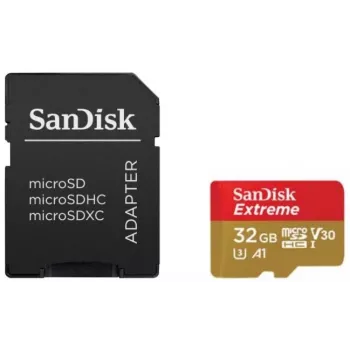 WESTERN DIGITAL SanDisk Micro SDHC atmiņas karte Extreme, 32GB, 100 MB/s, 2 gab. iepakojumā