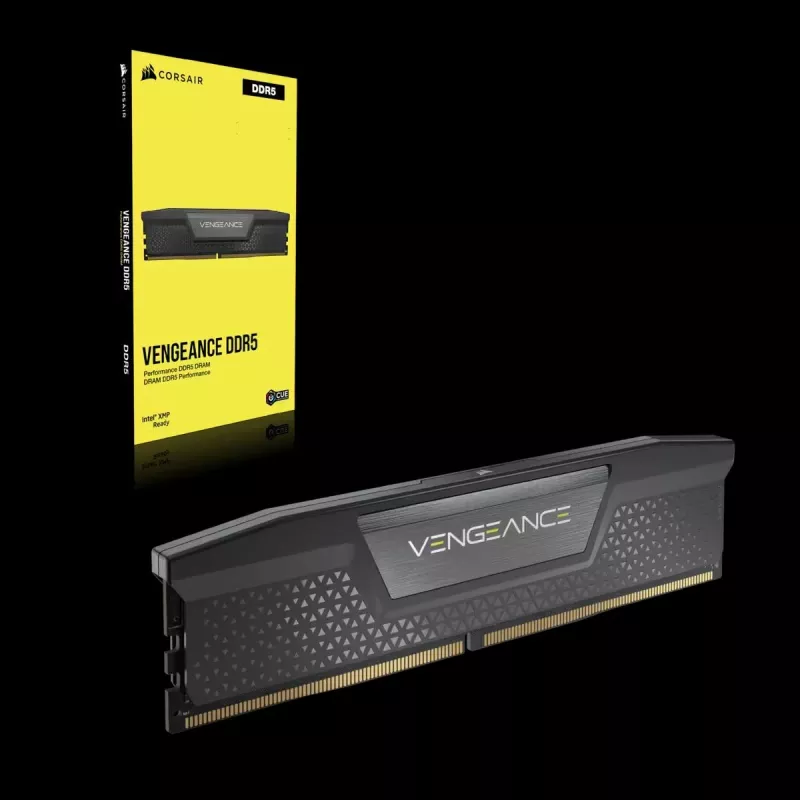 CORSAIR atmiņas komplekts 32 GB (2x16 GB) DDR5 DRAM 6400 MT/s CL36 Vengeance - melns