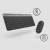 Logitech MK470 bezvadu tastatūra+pele, grafīta krāsa, pele iekļauta, QWERTY US, USB