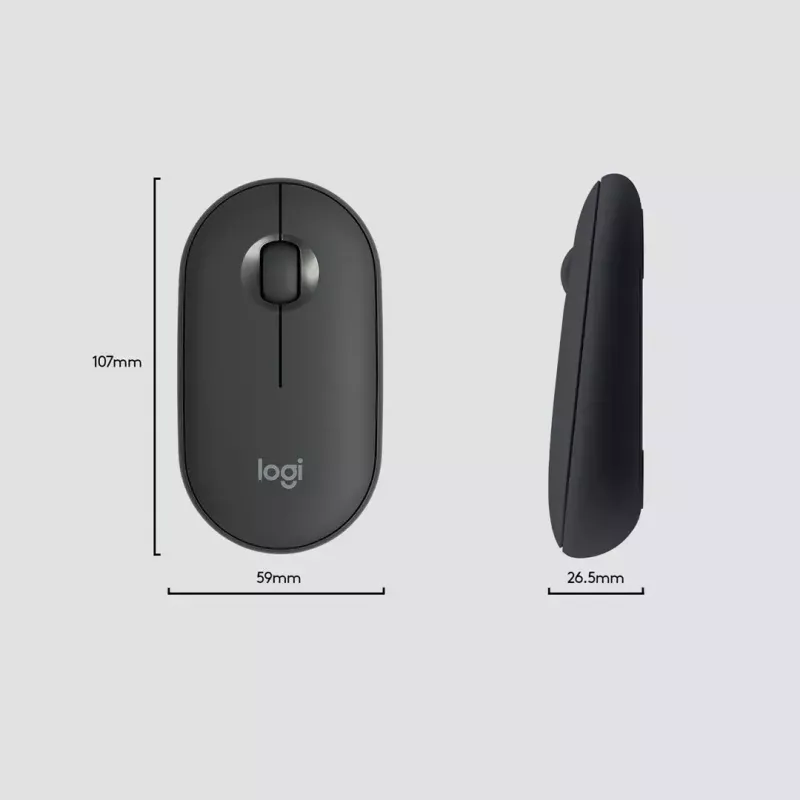 Logitech MK470 bezvadu tastatūra+pele, grafīta krāsa, pele iekļauta, QWERTY US, USB