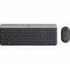 Logitech MK470 bezvadu tastatūra+pele, grafīta krāsa, pele iekļauta, QWERTY US, USB