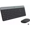 Logitech MK470 bezvadu tastatūra+pele, grafīta krāsa, pele iekļauta, QWERTY US, USB