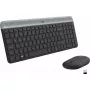Logitech MK470 bezvadu tastatūra+pele, grafīta krāsa, pele iekļauta, QWERTY US, USB