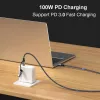 Equip 128432 USB kabelis USB 3.2 Gen 2x2 2 m USB A/USB C USB C Melns