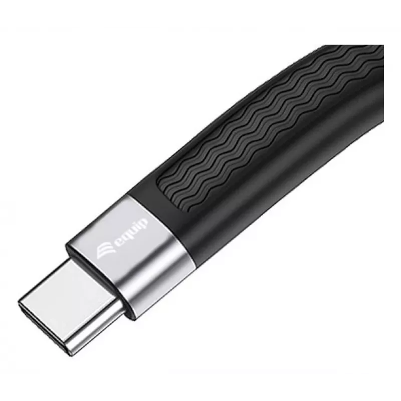 Equip 128410 USB kabelis USB4 Gen 3x2 0.13 m USB C Melns