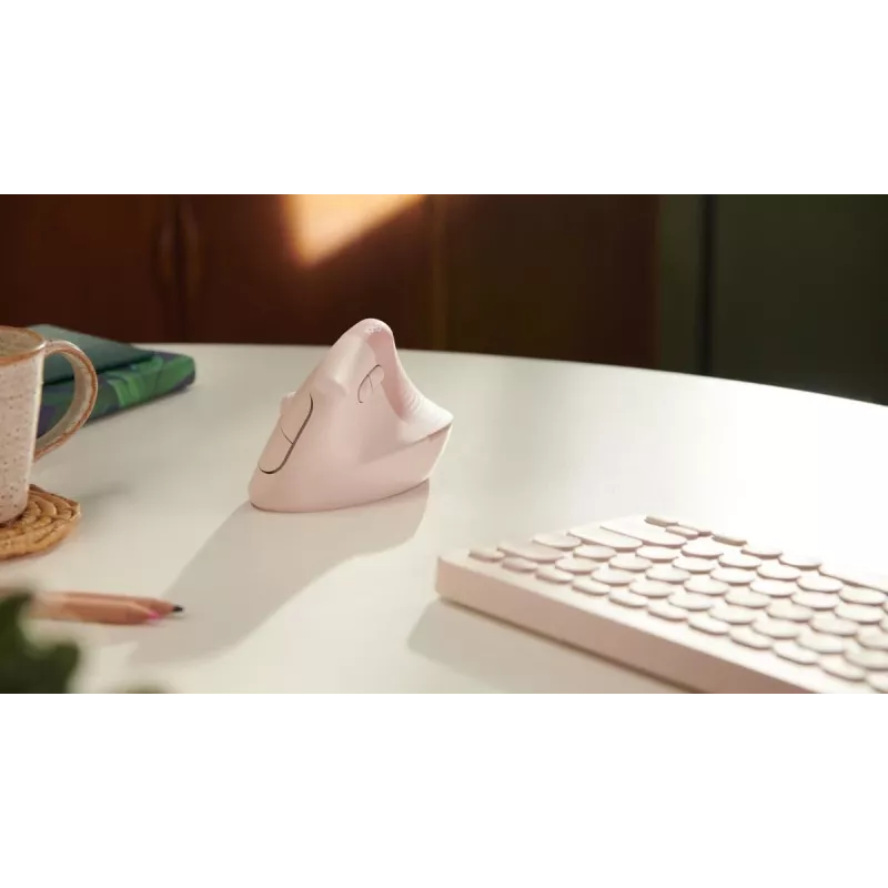 LOGITECH Lift labās rokas pele bezvadu rozā / tumši rozā