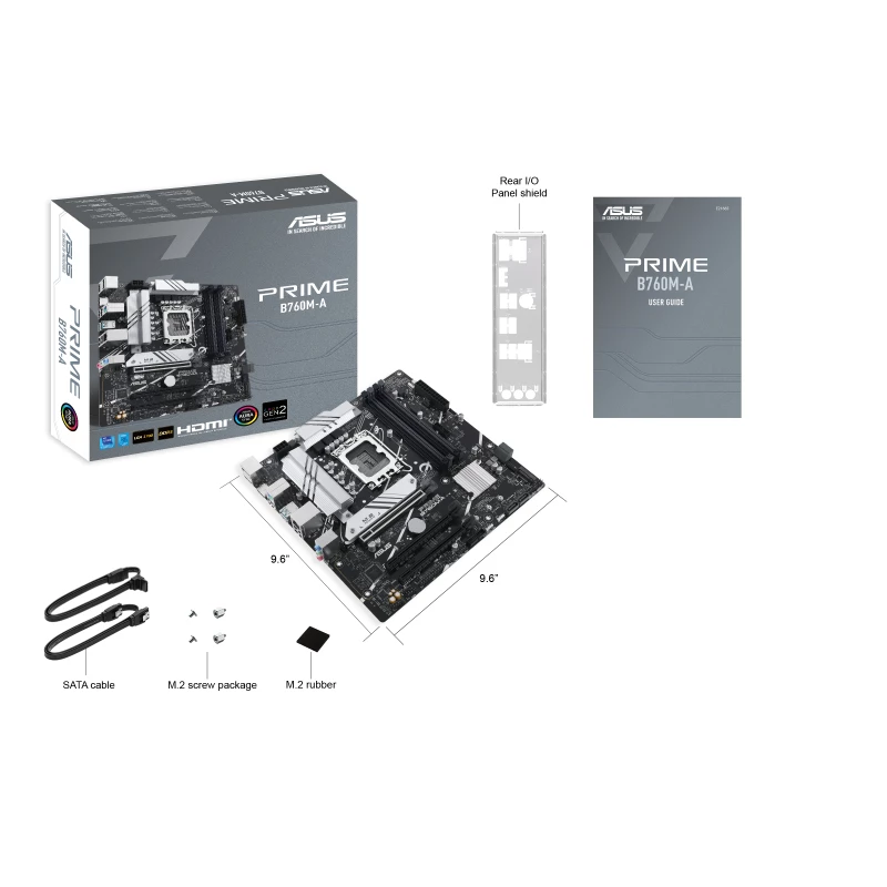 Mātesplate ASUS PRIME B760M-A-CSM Intel B760 LGA 1700 micro ATX