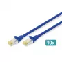 Tīkla kabelis Digitus CAT 6A S/FTP RJ-45 3 m zils