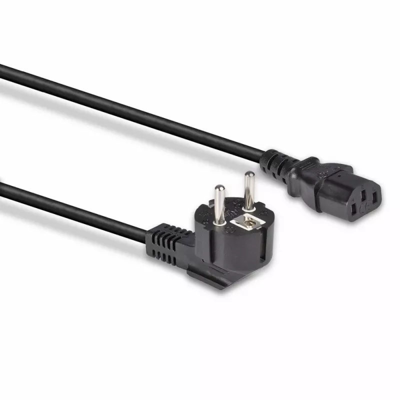 Lindy 3m Schuko 2 pin spraudnis uz IEC C13 strāvas kabelis, melns, 3 m, CEE7/7, C13 savienotājs