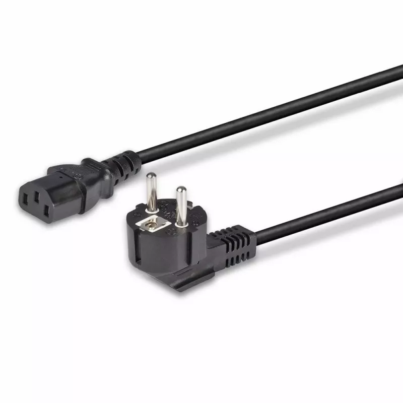 Lindy 3m Schuko 2 pin spraudnis uz IEC C13 strāvas kabelis, melns, 3 m, CEE7/7, C13 savienotājs