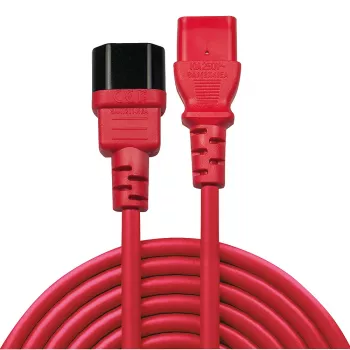 Lindy 1 m IEC pagarinātāja kabelis, sarkans
