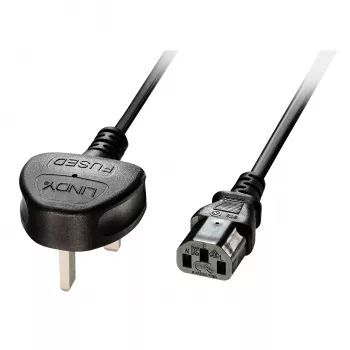 Lindy 2m UK uz IEC C13 barošanas vads