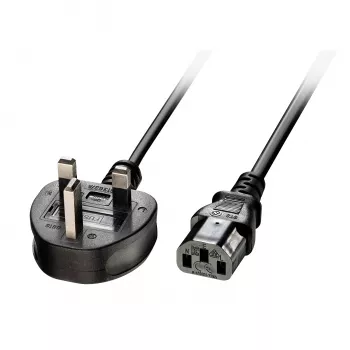 Lindy 2m UK uz IEC C13 barošanas vads