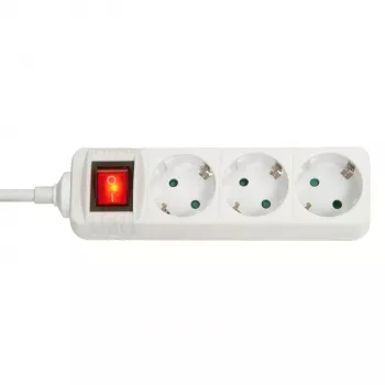 Lindy 73101 strāvas pagarinātājs 3 maiņstrāvas ligzdas Iekštelpām Balts