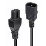 Lindy 2m IEC C14 to IEC C15 'Hot Condition' strāvas kabelis, melns