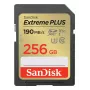 WESTERN DIGITAL Extreme PLUS 256 GB SDHC atmiņas karte 190 MB/s 130 MB/s UHS-I Class 10 U3 V30