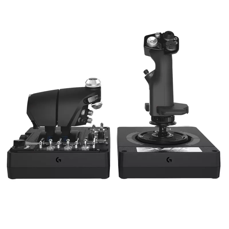 Lidojuma simulatora kontrolieris Logitech G G X56 HOTAS RGB droseles rokturis un kursorsvira
