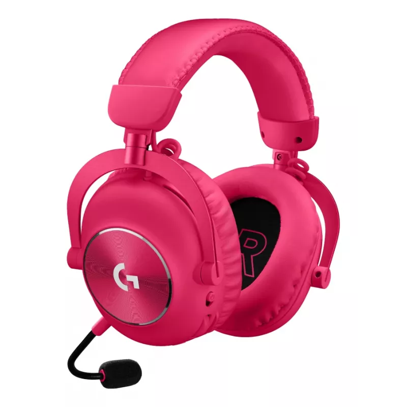 LOGITECH Pro X 2 Lightspeed bezvadu spēļu austiņas - rozā