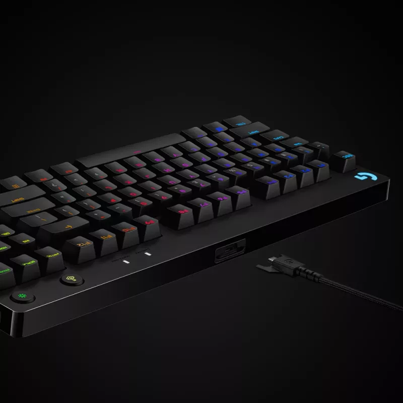 LOGITECH G Pro mehāniskā spēļu tastatūra melna QWERTY US/Starptautiskā