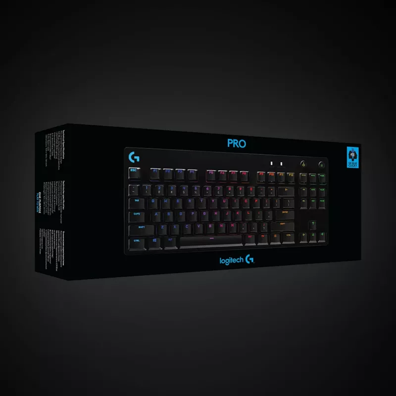 LOGITECH G PRO mehāniskā spēļu tastatūra melna Qwertzu vācu