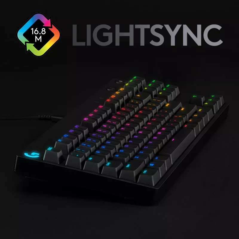 LOGITECH G PRO mehāniskā spēļu tastatūra melna Qwertzu vācu