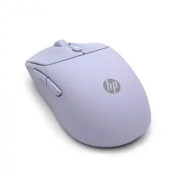 HP 400 Quiet Purple Wireless Mouse, Ambidextrous, RF Wireless + Bluetooth, 6000 DPI, Purple