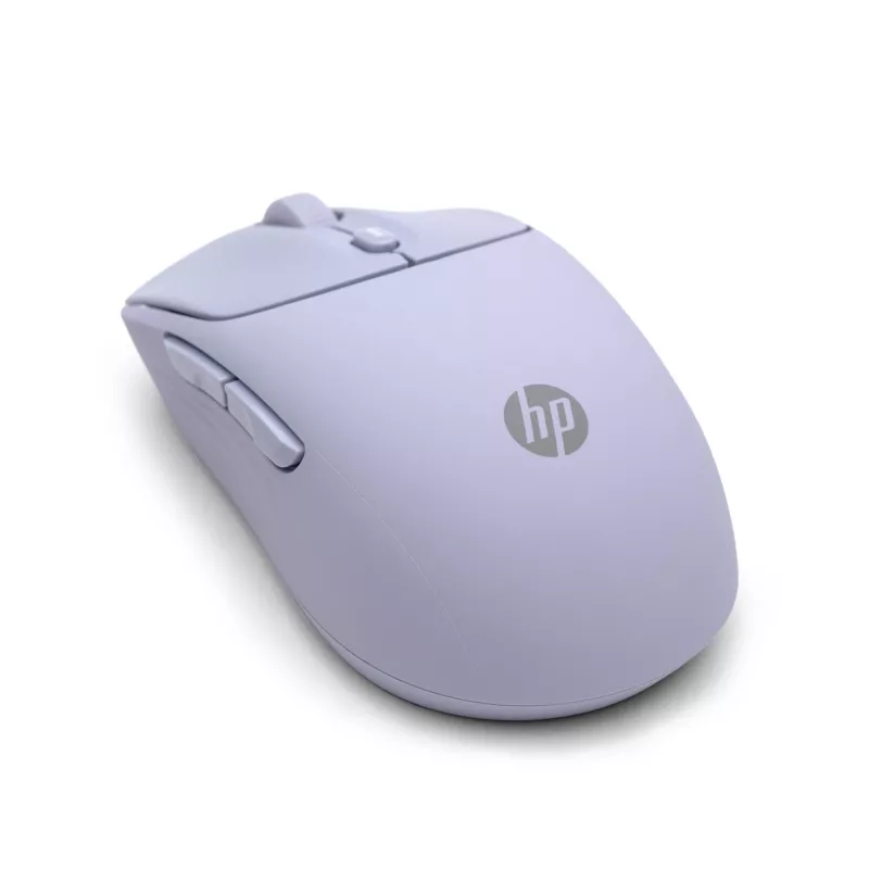 HP 400 Quiet Purple Wireless Mouse, Ambidextrous, RF Wireless + Bluetooth, 6000 DPI, Purple
