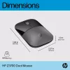 HP Z3700 Dual Silver Mouse, ambidextrisks, RF bezvadu + Bluetooth, sudraba